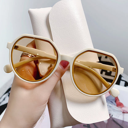 Lunettes de Soleil Jelly Femme Tendance Anti-UV
