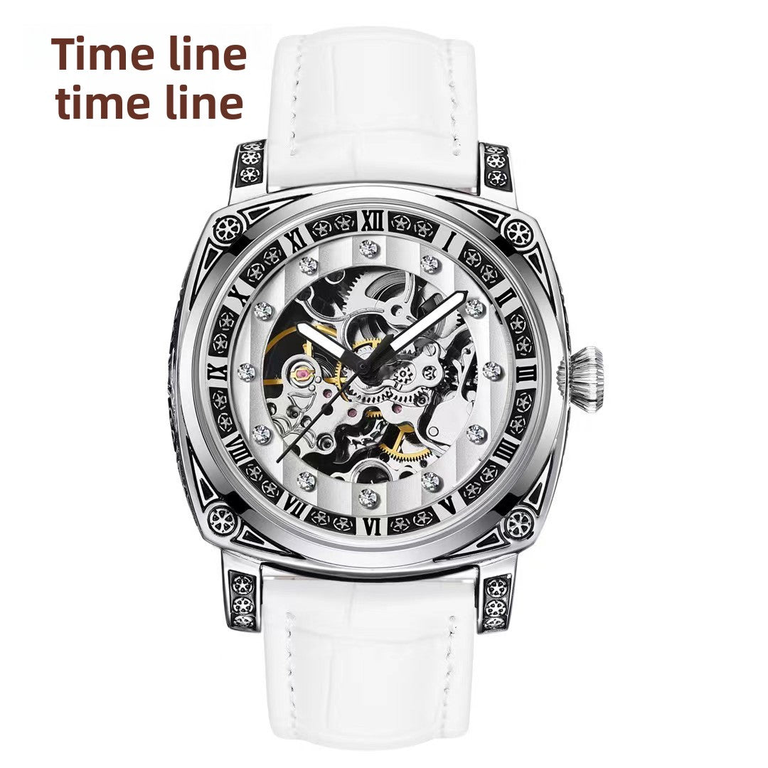 Uniseks Vintage Automatisch Skelet Horloge