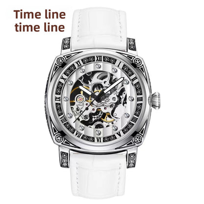 Uniseks Vintage Automatisch Skelet Horloge