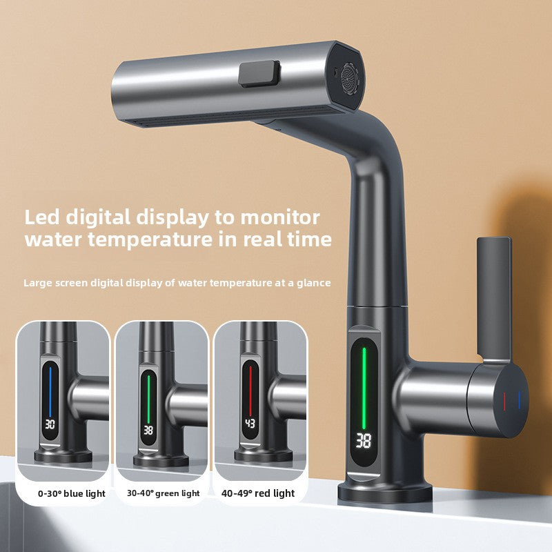 Robinet de Salle de Bain Multifonction à Affichage Digital