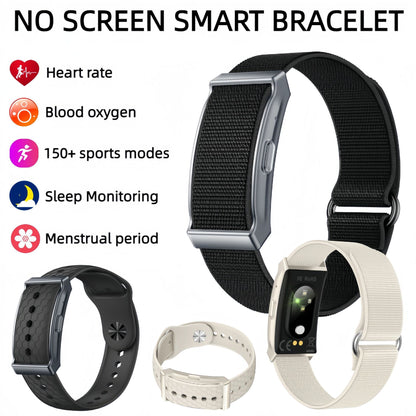 Bracelet Connecté Sans Écran - Suivi Santé & 21 Jours d’Autonomie / 2 Coloris