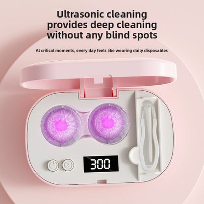 Nettoyeur de Lentilles de Contact Portable — Ultrasonique Pliant Automatique