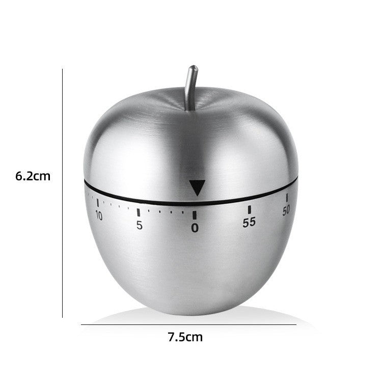 Minuteur de Cuisine Mécanique en Acier Inoxydable