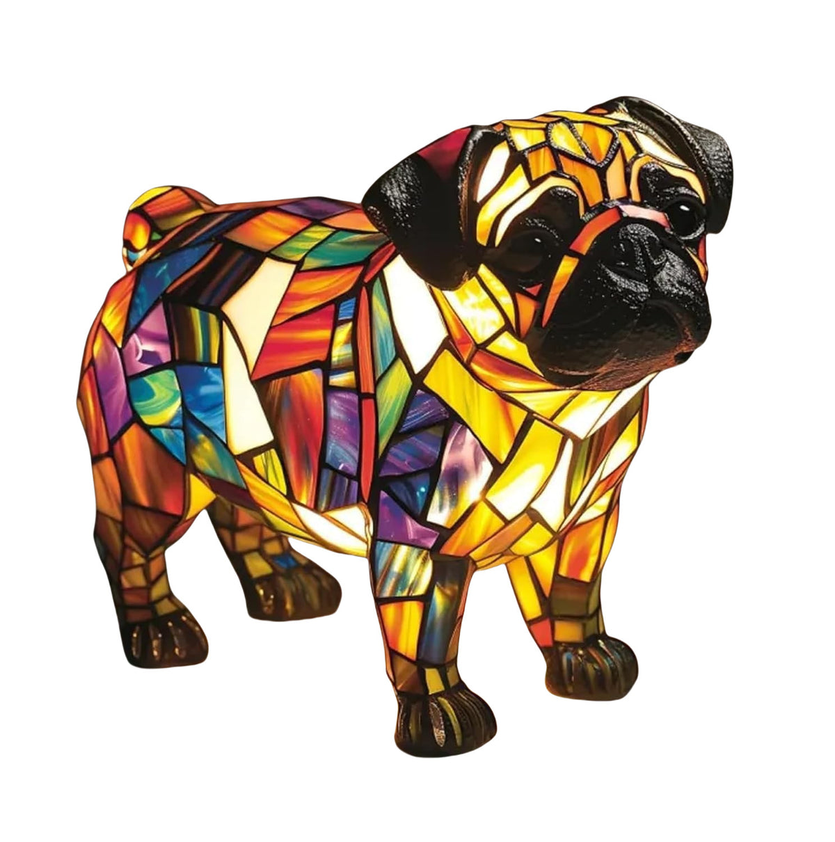 Lampe animaux effet vitrail / 5 modèles