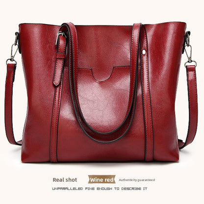 Cabas Femme en Cuir Véritable Grande Capacité