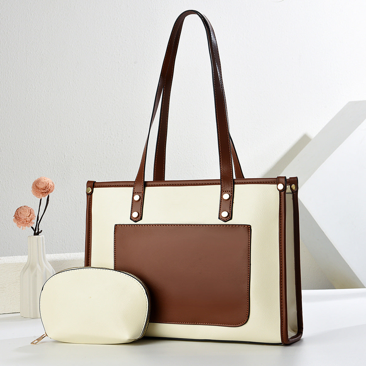 Tote Bag PU Structuré — 3 Coloris