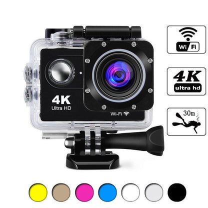 Caméra Sport 4K Wifi Étanche IPX4