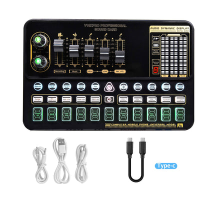 Carte Son Professionnelle V10XPRO avec Microphone — Live & Studio