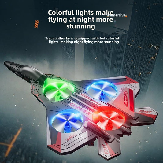 Drone Mousse Télécommandé Acrobaties LED