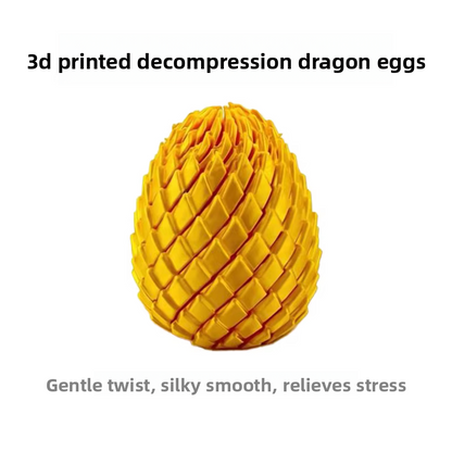 Œuf de Dragon Imprimé 3D Rotatif Anti-Stress | Lot de 3