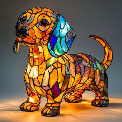 Lampe animaux effet vitrail / 5 modèles
