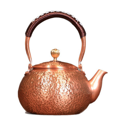 Bouilloire en Cuivre Pur Artisanale — 1200ml / Style Vintage