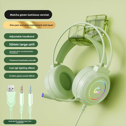 Bedrade Gaming Headset met Microfoon — USB & 3,5 mm, LED