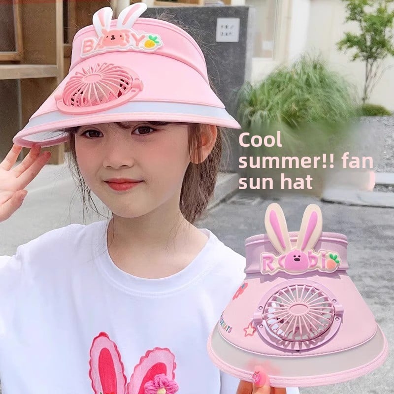 FanCap Kids – Casquette Ventilateur Rechargeable Enfant Anti-UV