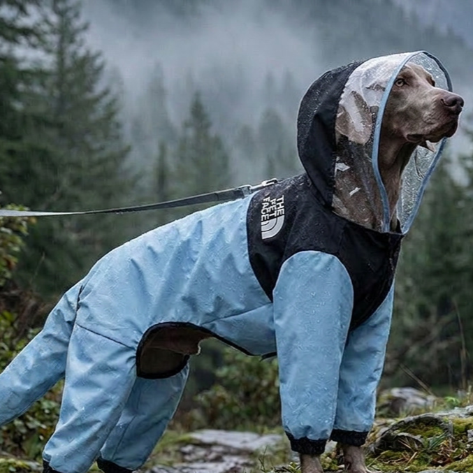 Regenjas voor grote honden met vier pijpen / 2 kleuren