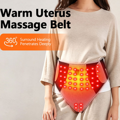 Ceinture enveloppante chauffante à lumière rouge et massage vibrant