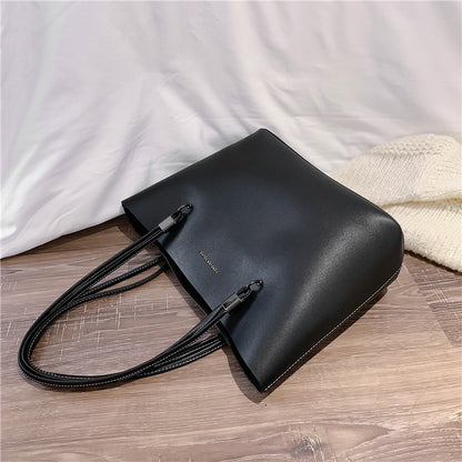 Tote Bag PU Souple Texturé — 3 Coloris