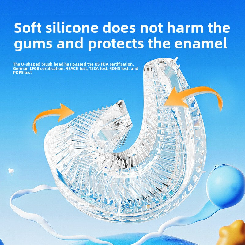 Brosse à Dents Électrique Rechargeable pour Enfants — Silicone / 5 Vitesses