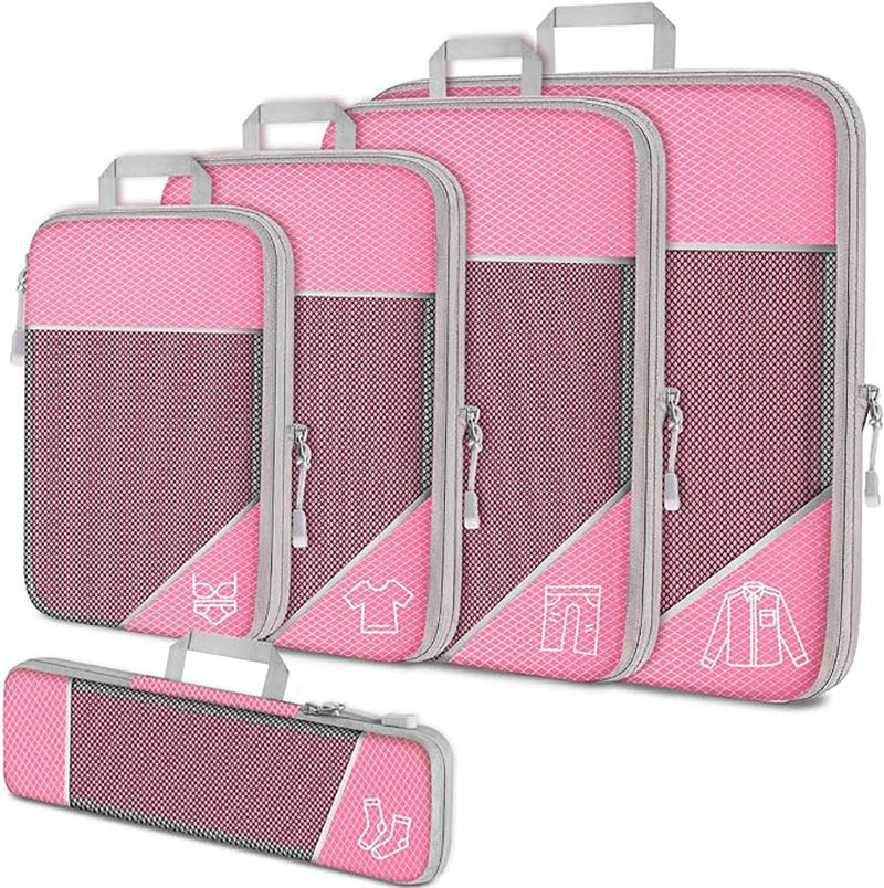 Lot de 5 organiseurs de valise / 4 Coloris