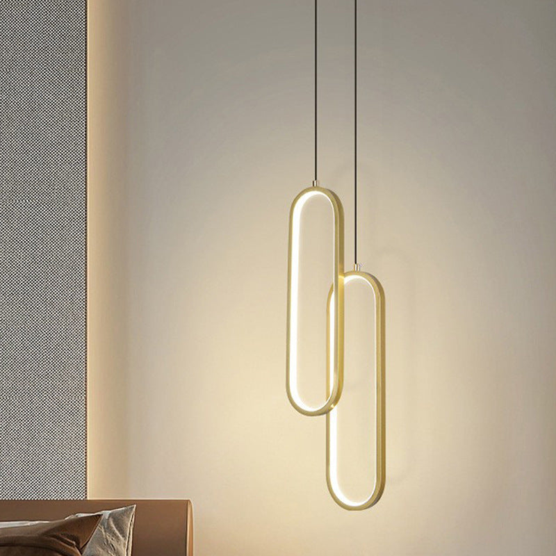 Nordic Minimalist Linear LED Chandelier