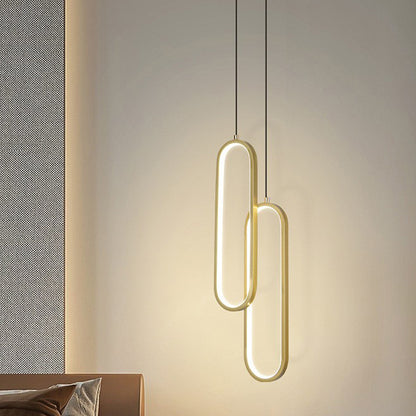 Nordic Minimalist Linear LED Chandelier