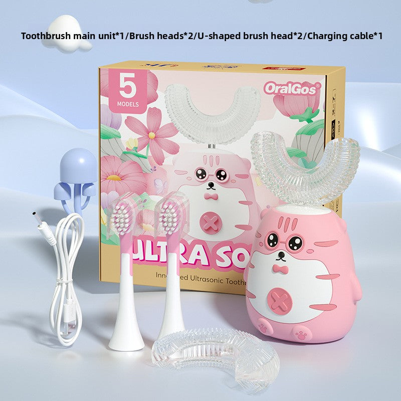 Brosse à Dents Électrique Rechargeable pour Enfants — Silicone / 5 Vitesses