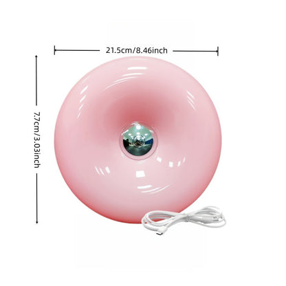 Lampe de Chevet Ronde Design Donut — Tactile / Température Réglable / Batterie 1800mAh / USB / CE