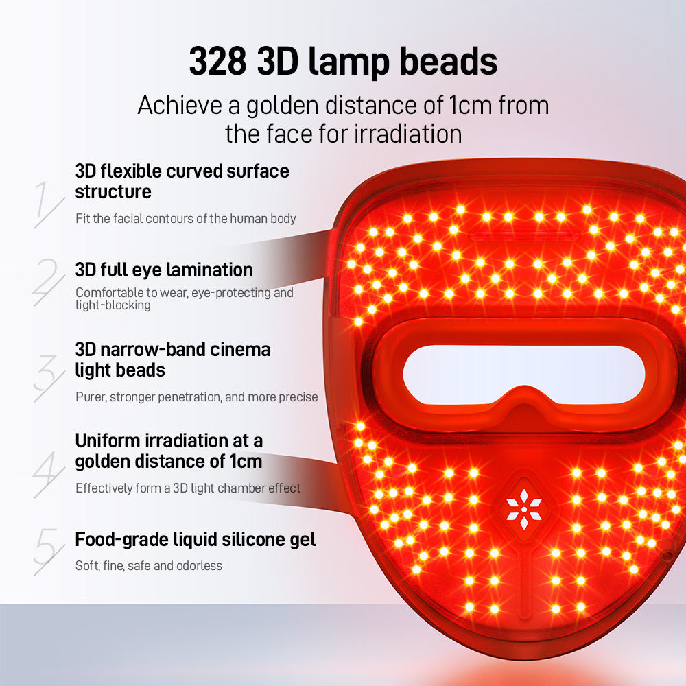 GlowMask Pro – Masque LED Photothérapie 4 Modes | Anti-Rides, Anti-Acné & Éclat