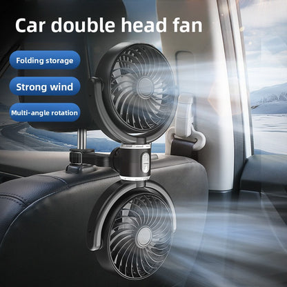 Ventilateur Double Tête USB Siège Arrière Voiture