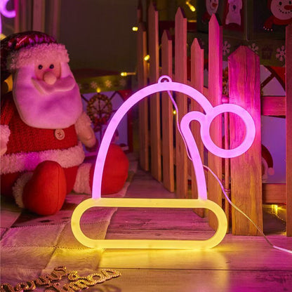Néon Double Face Lumineux LED