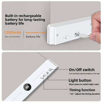 Lampe de Lecture LED à Variateur Continu — Clip / Batterie / Protection Yeux
