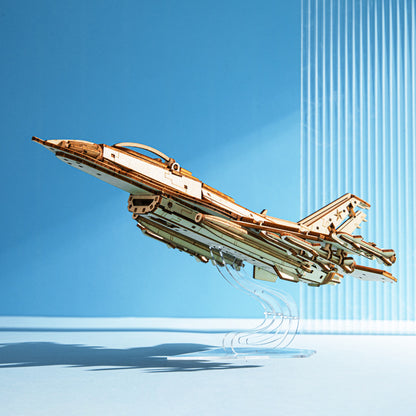 Puzzle en Bois Tridimensionnel — Maquette Avion de Chasse 3D