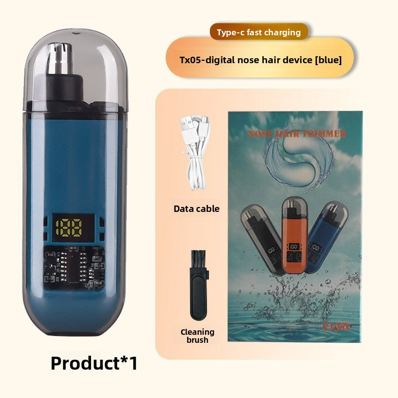 Tondeuse Poils de Nez Électrique avec Affichage Digital – 3 Coloris