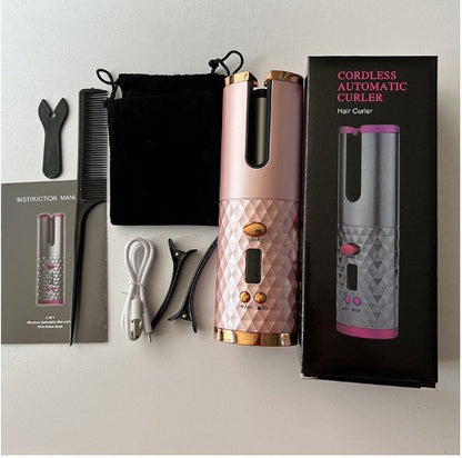 Fer à Boucler Automatique Sans Fil Rechargeable — 3-en-1 / 15 Températures / 5 Coloris