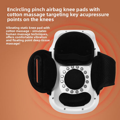 KneeRelax Pro – Masseur Genou Intelligent Sans Fil | Chaleur, Vibration, Laser & EMS