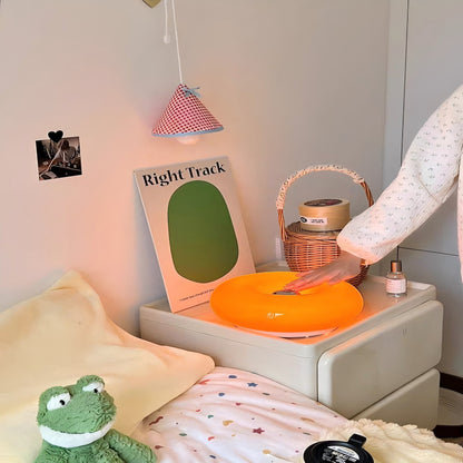 Lampe de Chevet Ronde Design Donut — Tactile / Température Réglable / Batterie 1800mAh / USB / CE