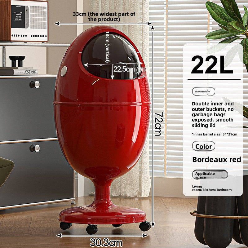 DinoTrash Pro – Poubelle Design Œuf de Dinosaure 22L