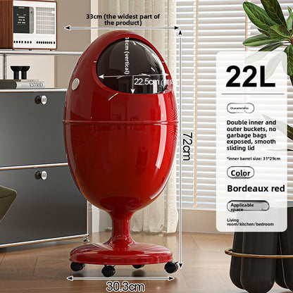 DinoTrash Pro – Poubelle Design Œuf de Dinosaure 22L