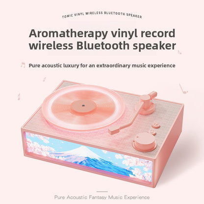 Enceinte Bluetooth Rétro 3-en-1 — Diffuseur Arômes / Veilleuse  / 4 Coloris