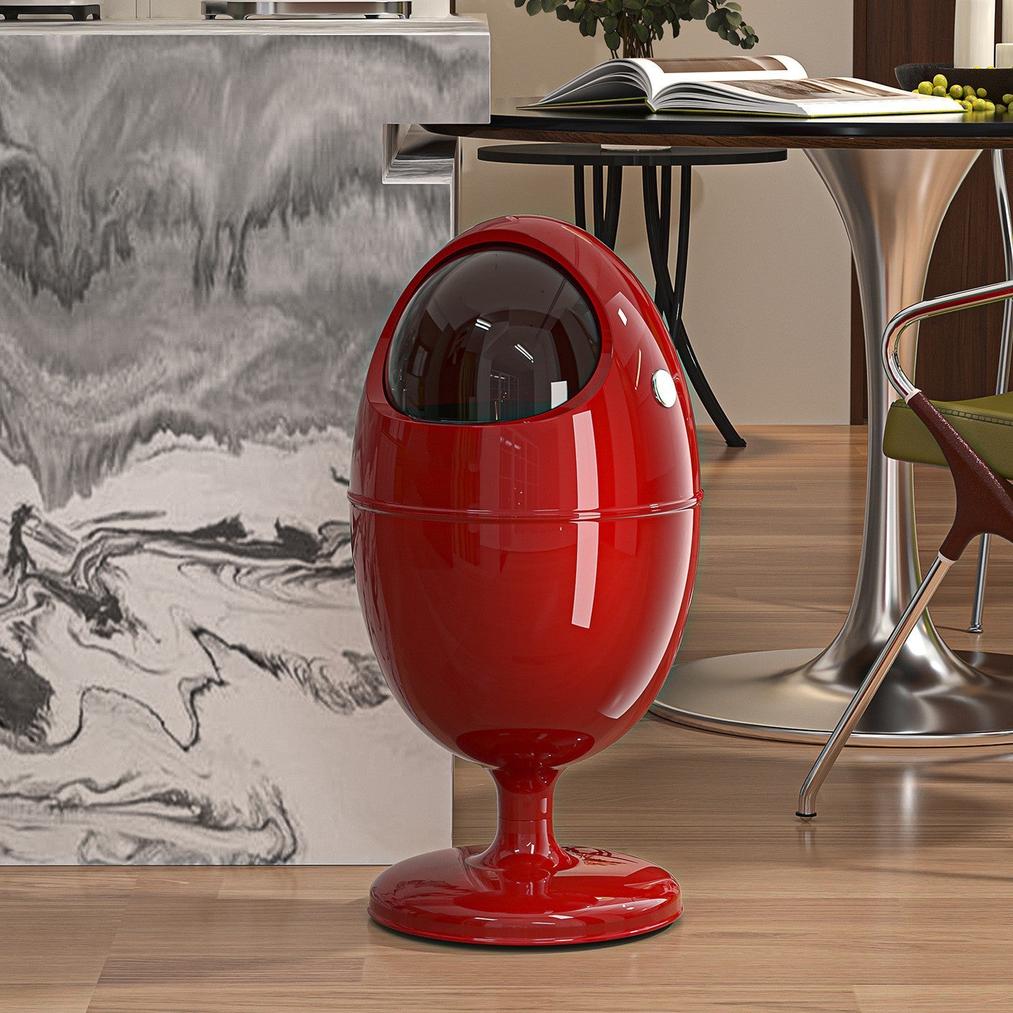 DinoTrash Pro – Poubelle Design Œuf de Dinosaure 22L