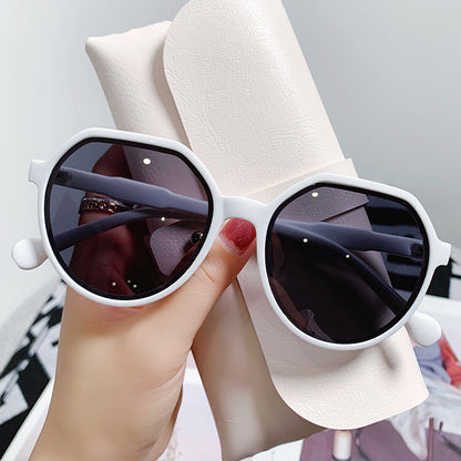 Lunettes de Soleil Jelly Femme Tendance Anti-UV