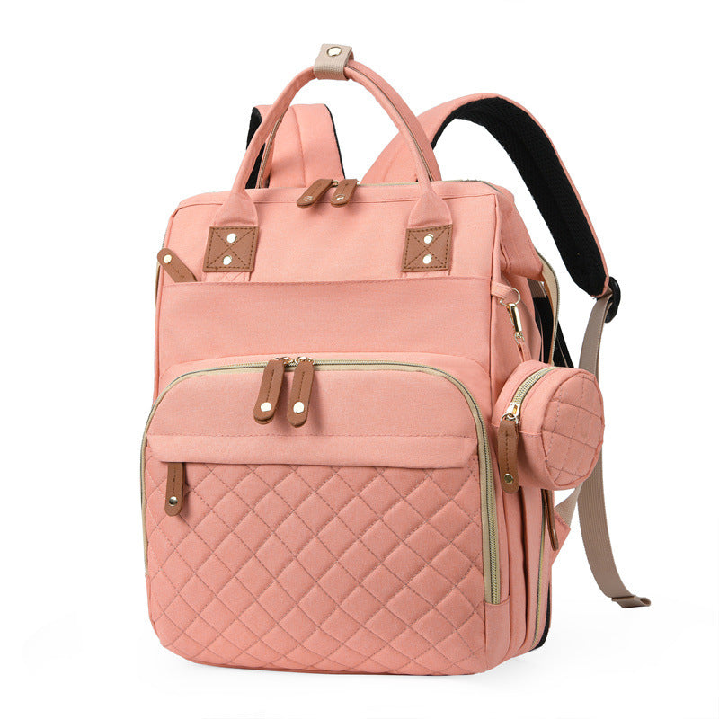 Multifunctionele Mama Tas + Babybedje — Waterdicht Oxford, 7 Kleuren