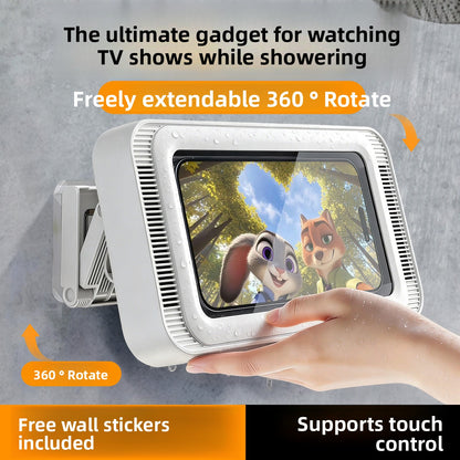 Support Téléphone Étanche pour Douche -Tactile & Rotation 360°