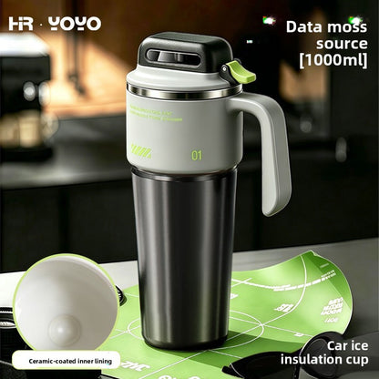 Mug Isotherme Inox Intérieur Céramique 1000ml