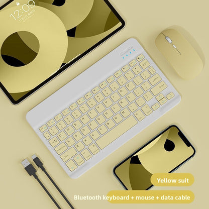 Clavier & Souris Bluetooth Rechargeable / Touches Silencieuses