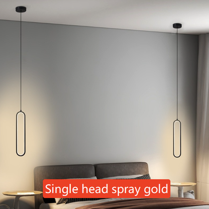 Nordic Minimalist Linear LED Chandelier