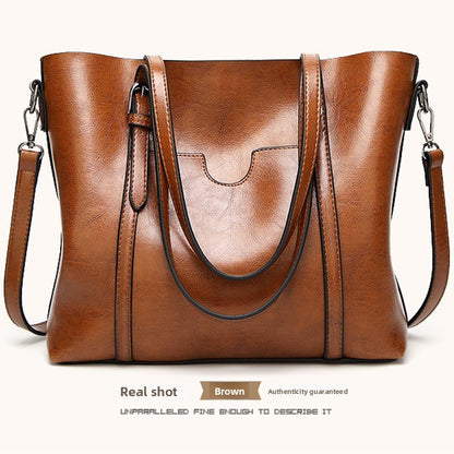 Cabas Femme en Cuir Véritable Grande Capacité