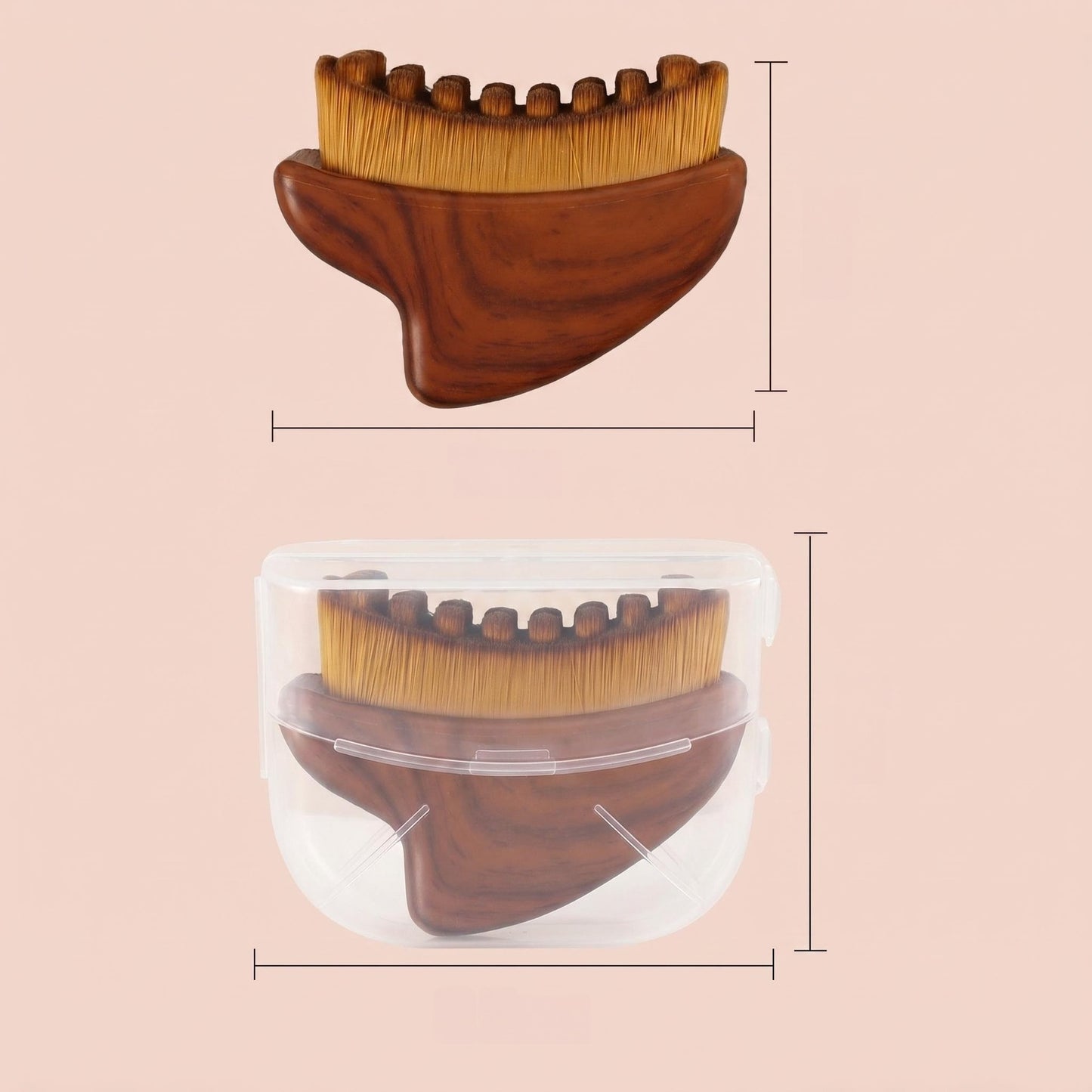 Brosse de Massage du Visage pour le Drainage Lymphatique — Contouring & Soin Yeux