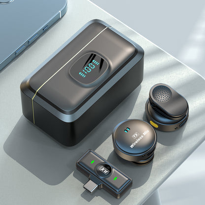Microphone Cravate Sans Fil avec Réduction du Bruit — Bluetooth 5.3