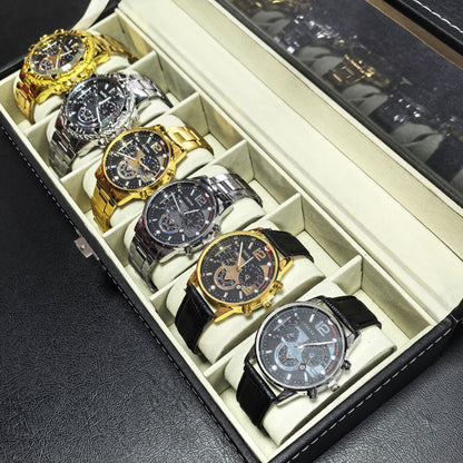 Coffret 6 Montres Homme Quartz Cadran Lumineux